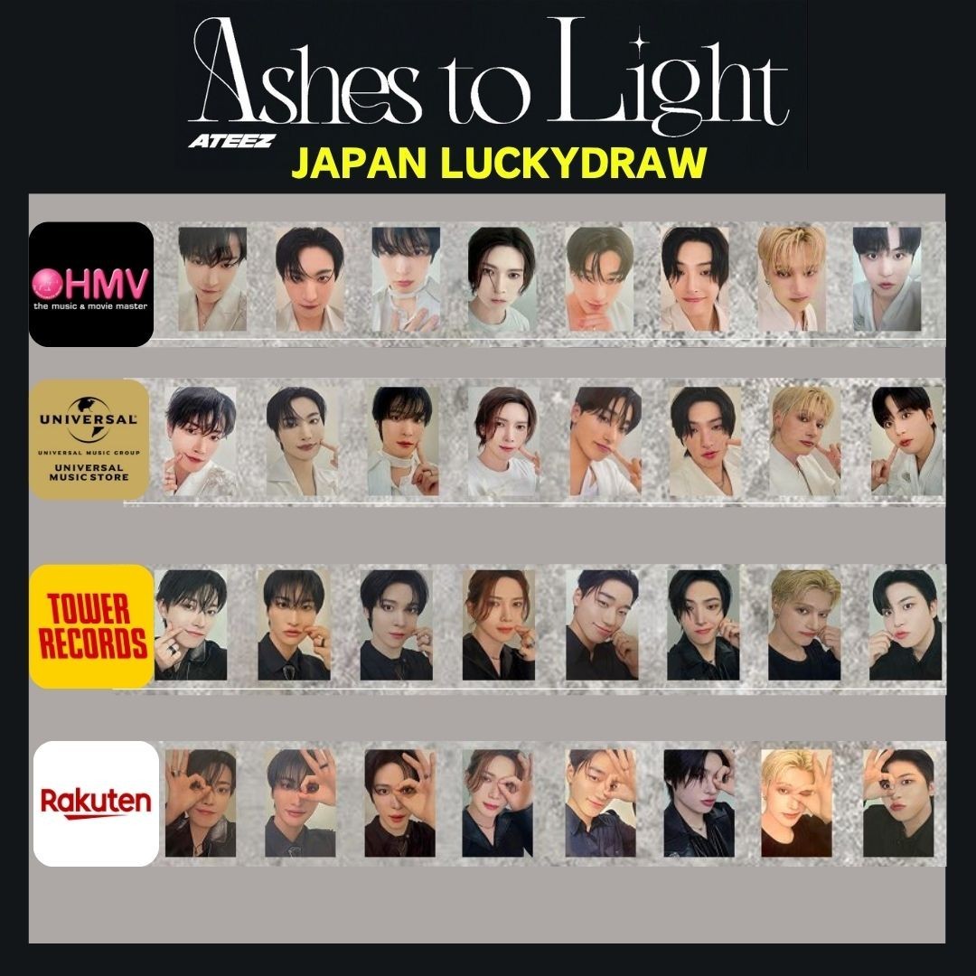 ATEEZ Ashes to Light JAPAN 2ND FULL ALBUM JAPAN Official Lucky