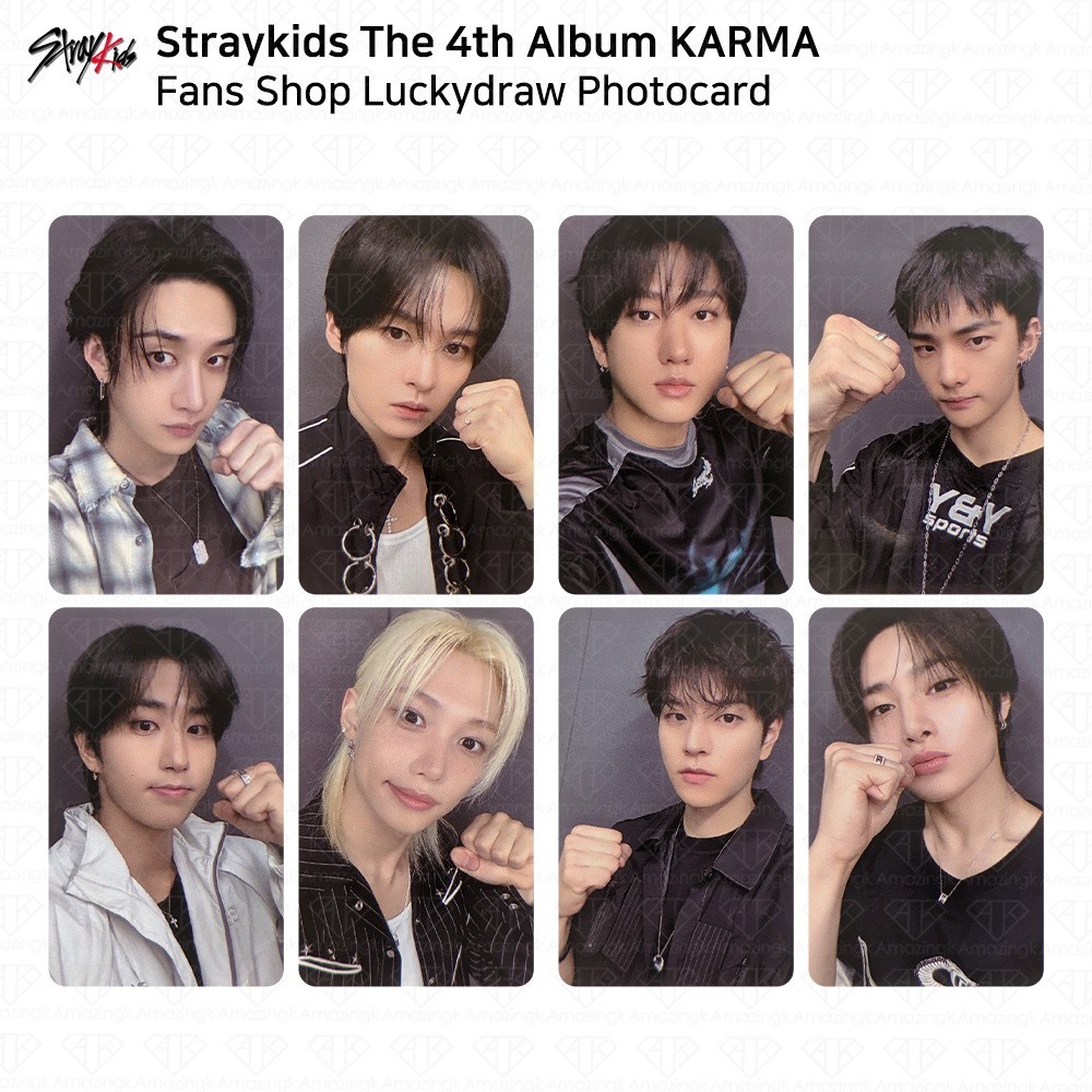 Stray Kids The 4th Album Karma FANS Luckydraw Event Photocard KPOP