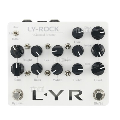 LY-ROCK LYR 3 Channel Guitar Preamp Pedal Effect Pedal For KSR