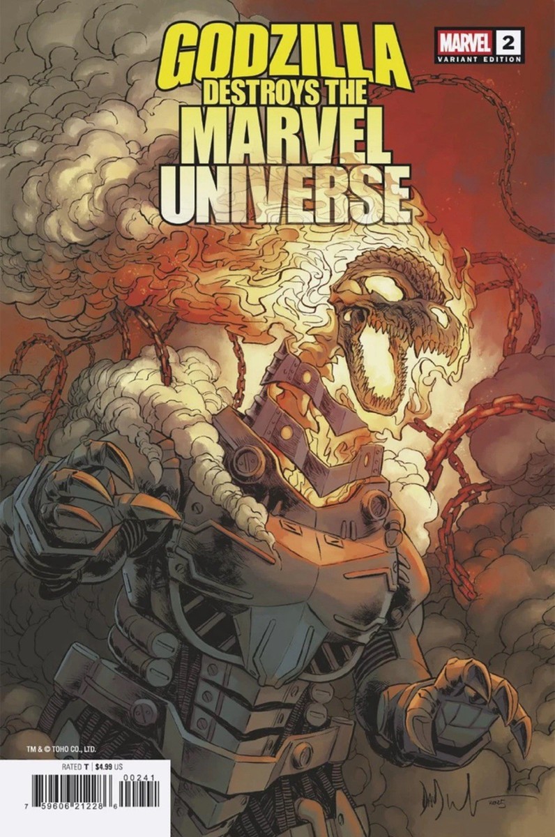GODZILLA DESTROYS THE MARVEL UNIVERSE #2 GHOST RIDER-ZILLA NM 2025