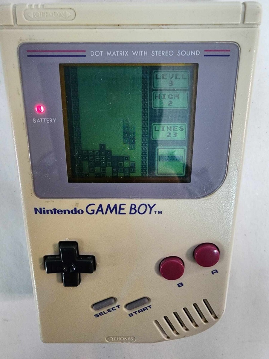 Nintendo Game Boy Original DMG-01 Grey 1989 And Games See