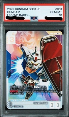 PSA 10 Gundam LR++ Parallel GD01 001 RX-78-2 Gundam Card Game