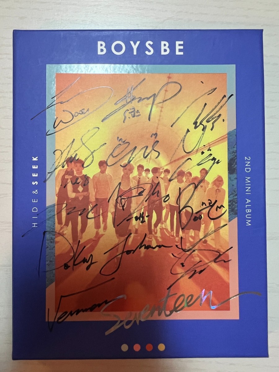 Seventeen [BOYS BE] All Member Autographed Signed Album MWAVE SEEK