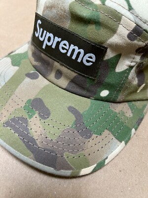 Deadstock Vintage Supreme Camo 5 Panel Camp Cap Hat Early 2000s | eBay