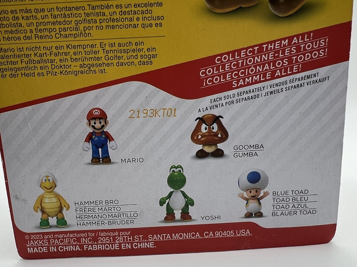 COMPLETE SET OF 5 World of Nintendo Super Mario 2.5-Inch Mario