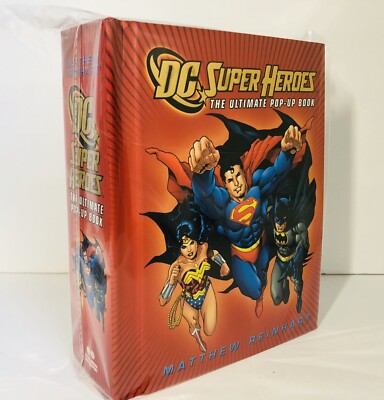 DC Super Heroes Pop Up Book, Matthew Reinhart 1st Ed Suoerman