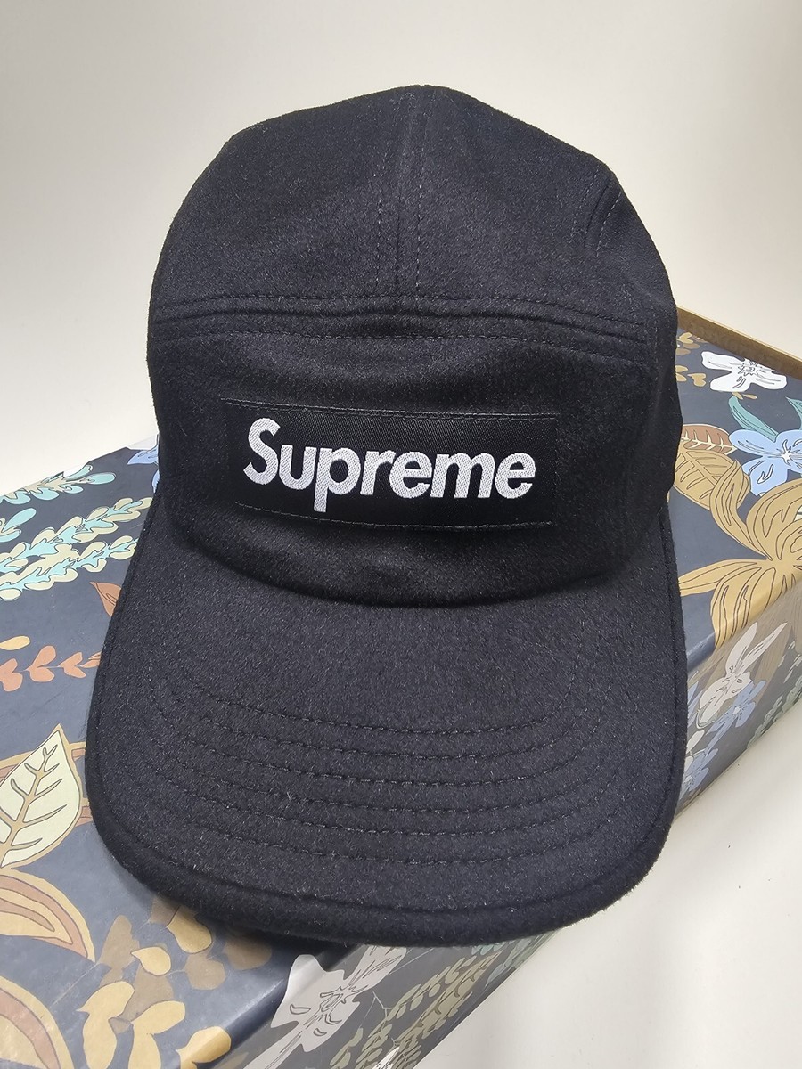 Supreme Wool Camp Cap Black FW20 | eBay