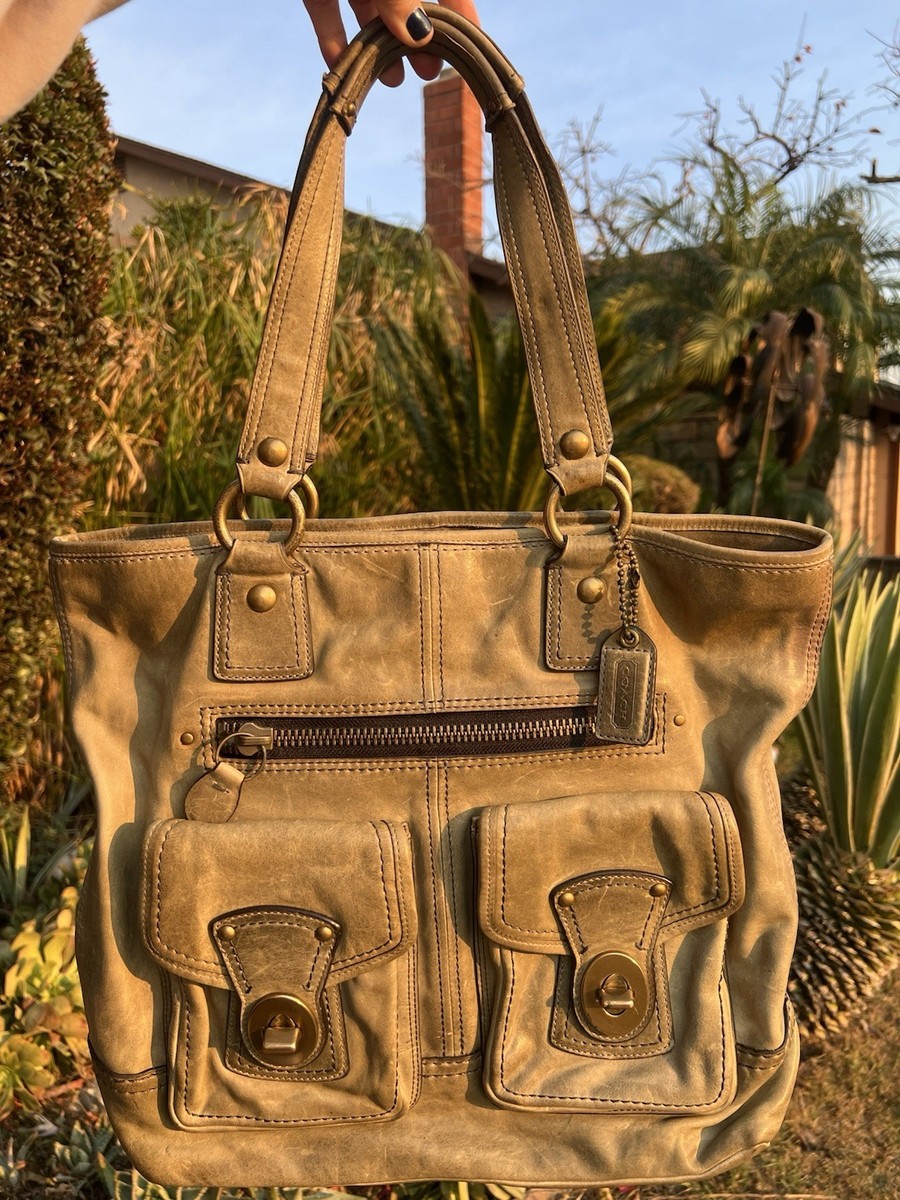 Coach 65th Anniversary Legacy Gigi Tote Double Turnlock | eBay