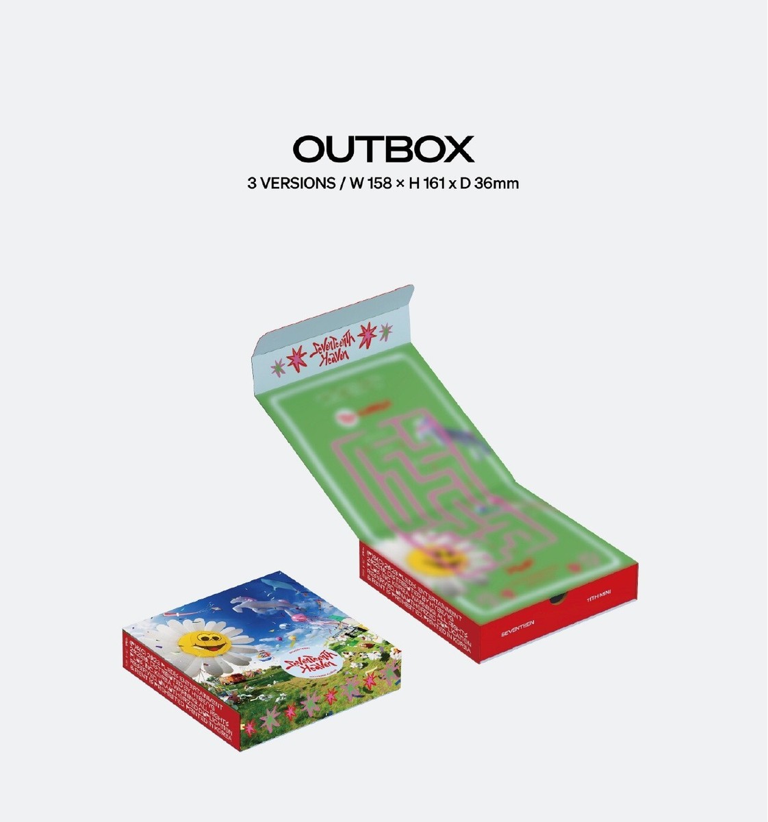 SEVENTEEN 11th Mini Album SEVENTEENTH HEAVEN 3Ver SET CD+Book+Card