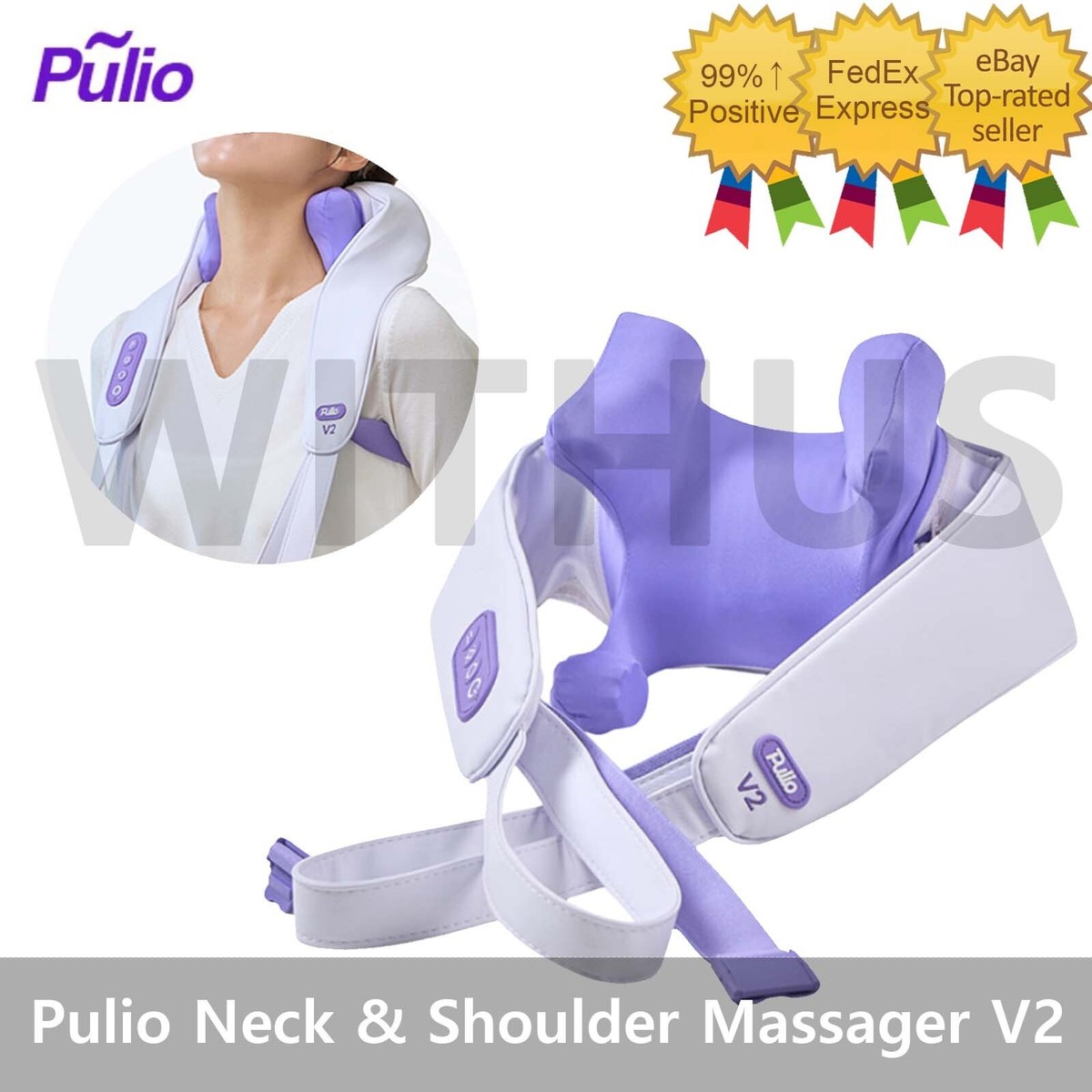 Pulio V2 Neck Shoulder Massager With Deep 4D Kneading Massage