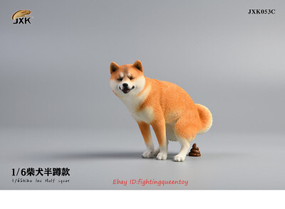 JxK.Studio 1/6 Scale Shiba Inu Dog Half Crouch Model Jxk053 Animal