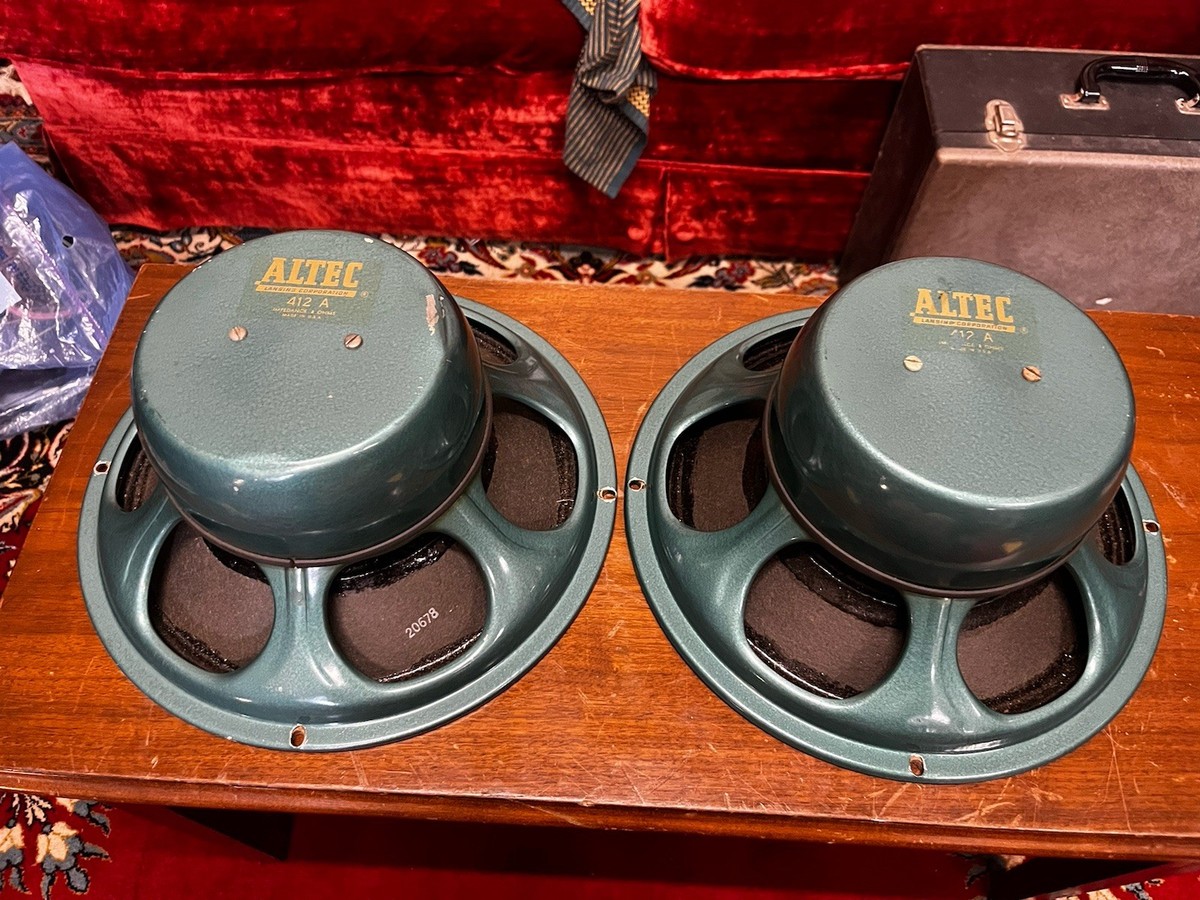 Altec 412a 12” Biflex Speaker Pair Original Cones 1950s | eBay