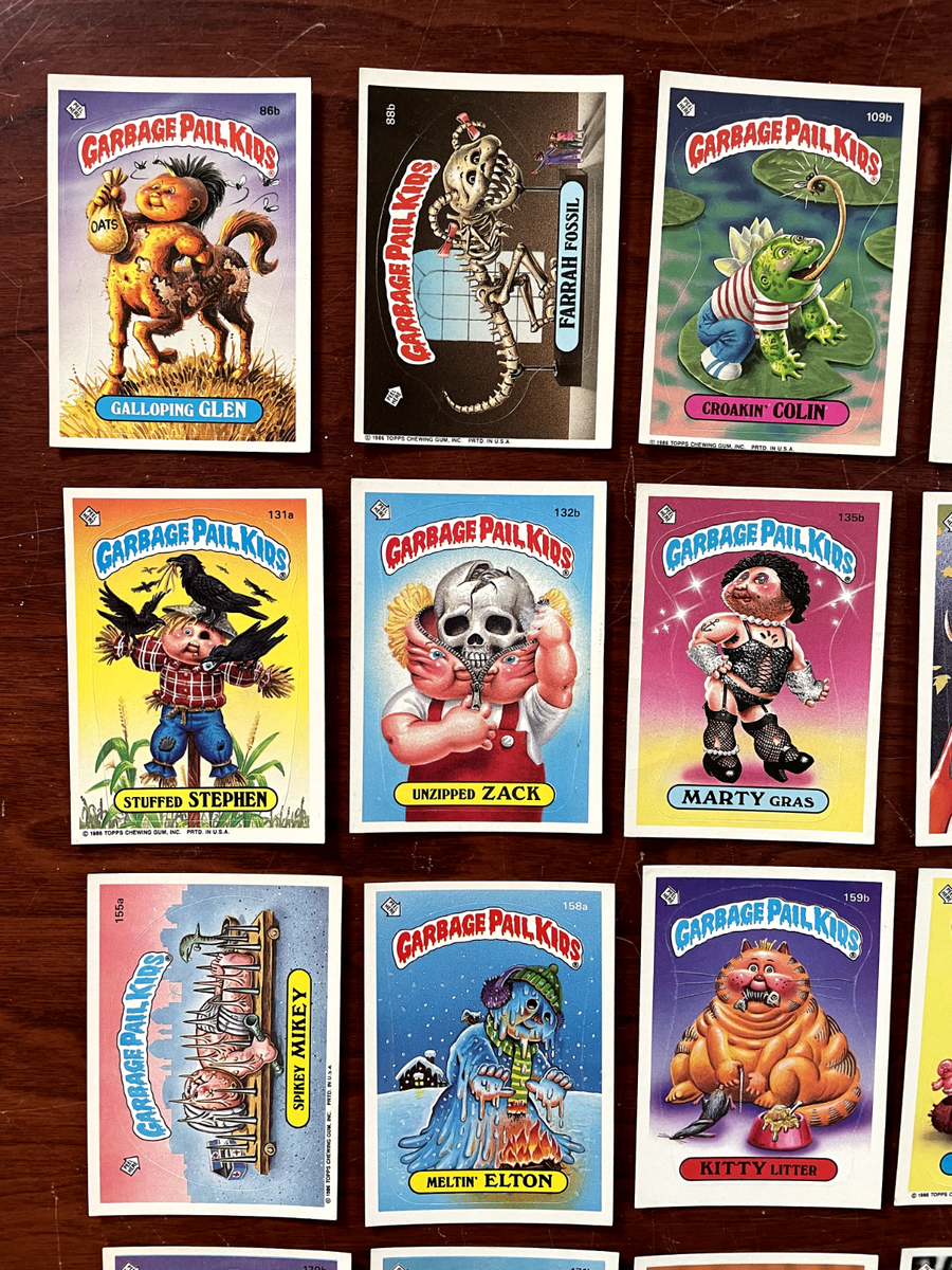 20 Card Lot 1986 Topps Garbage Pail Kids Cards GPK No Duplicates