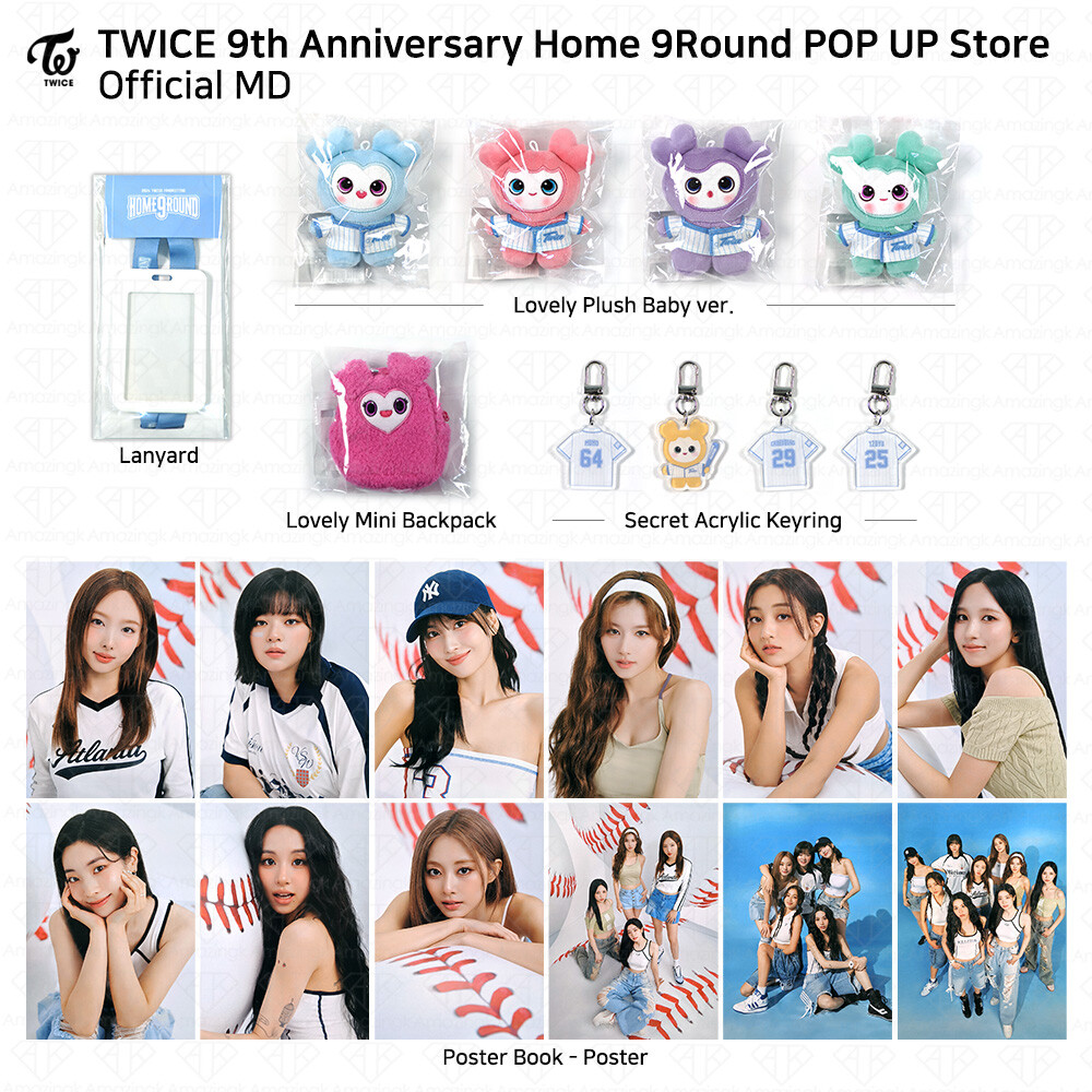 TWICE 9th Anniversary Home9Round Pop Up Store MD Poster Lovely
