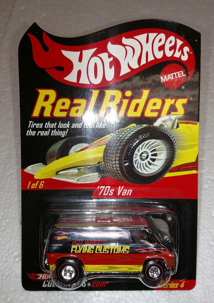 HOT WHEELS MATTEL REAL RIDERS 70'S VAN 1 OF 6 SERIES 4 BRAND NEW