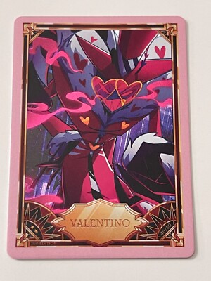 Hazbin Hotel Trading Card PINK FOIL VALENTINO 46/50 Second 2nd