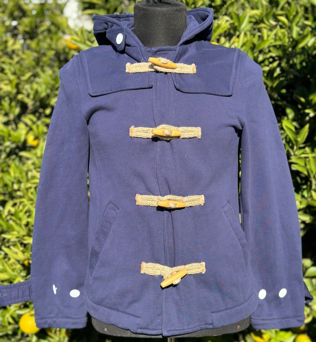 Comme Des Garcons Short Duffle Coat Hoodie Cardigan SS19905 Size M