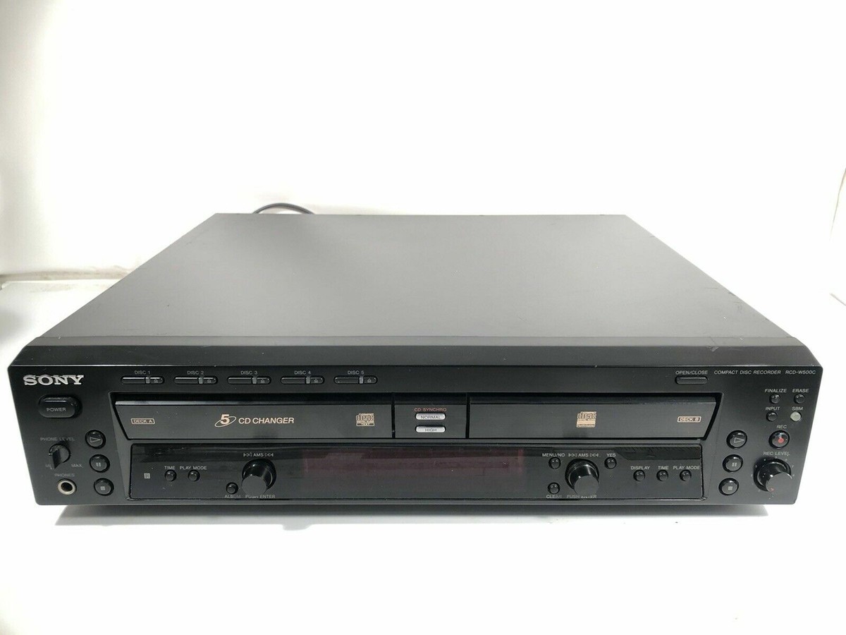 Sony RCD-W500C Compact Disc Recorder Vintage CD Player - For Parts