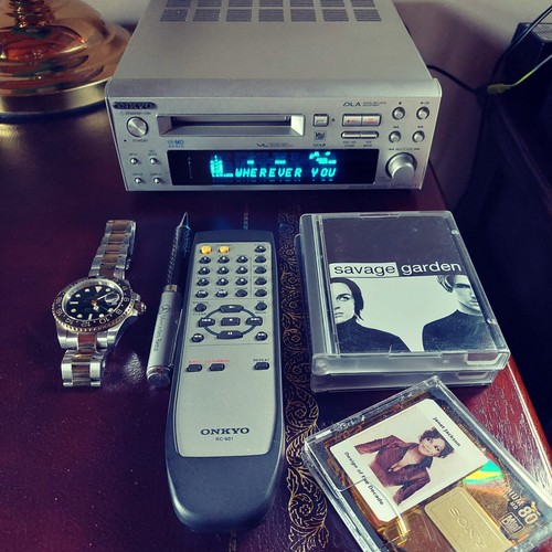 Junk ONKYO Hi-MD Mini Disc Recorder MD-105FX AC100V Japan for sale