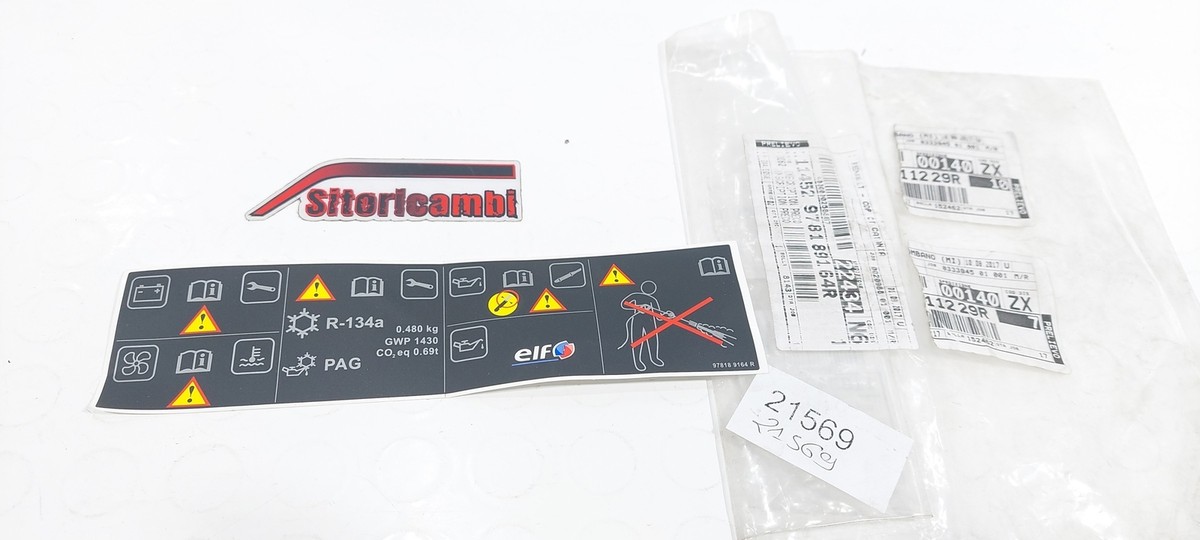 Original Engine Compartment Warning Label Suitable For RENAULT