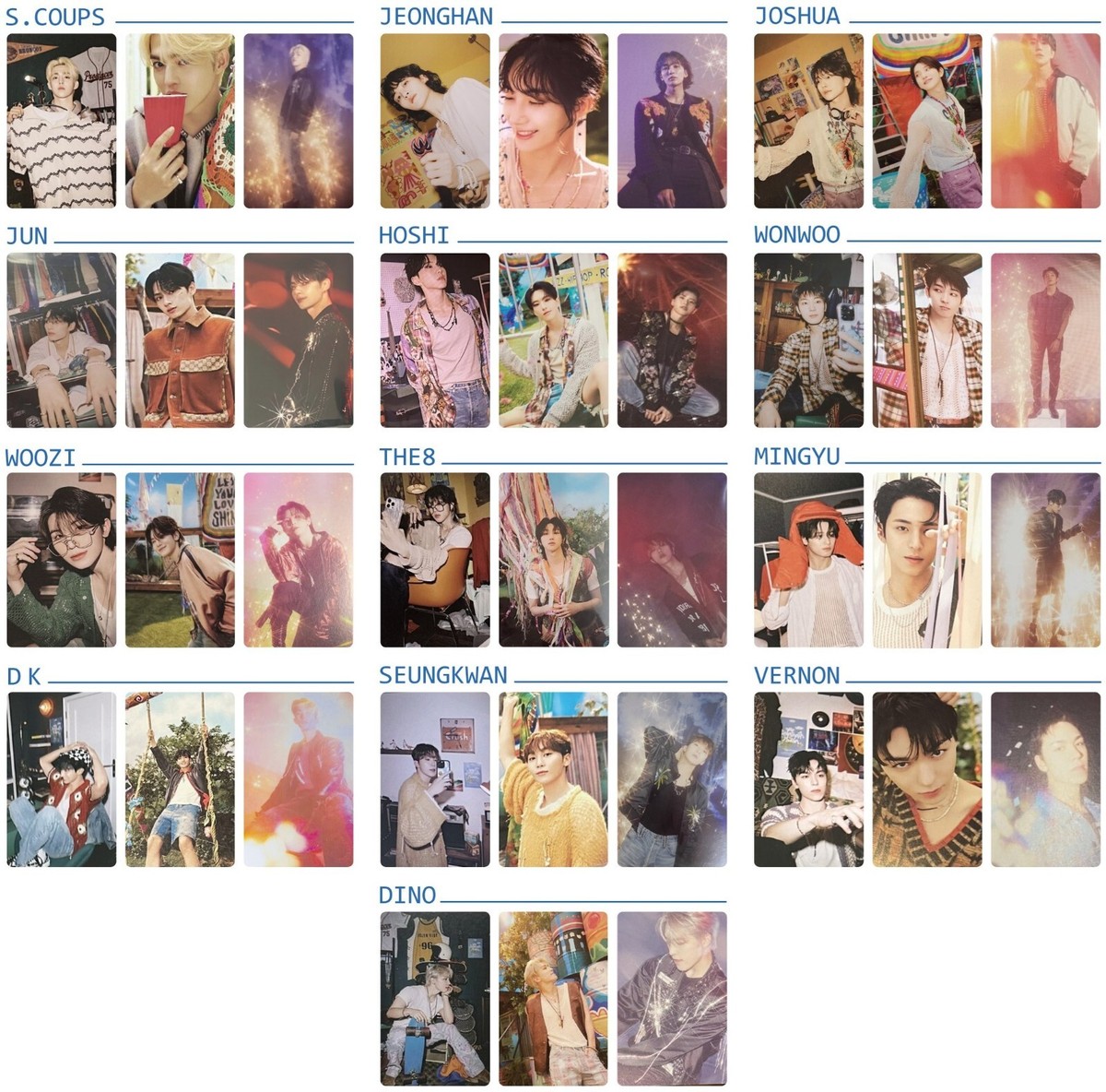 SEVENTEEN SEVENTEENTH HEAVEN OFFICAIL PHOTO CARD MINI CARD | eBay