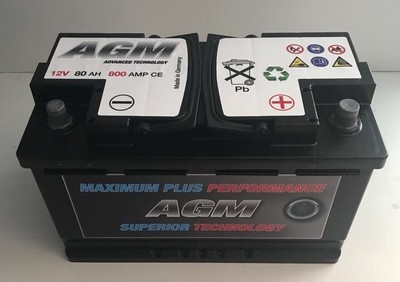 Volvo Battery 12 Volt 80Ah 800 Amp AGM Car Battery | eBay