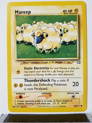 Mareep 65/111 - NM - Neo Genesis Pokemon Card - $2 Combined