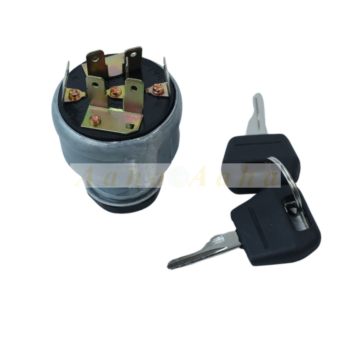 Ignition Switch D134737 w/ Keys fits Case 1835B 1840 1845B Skid