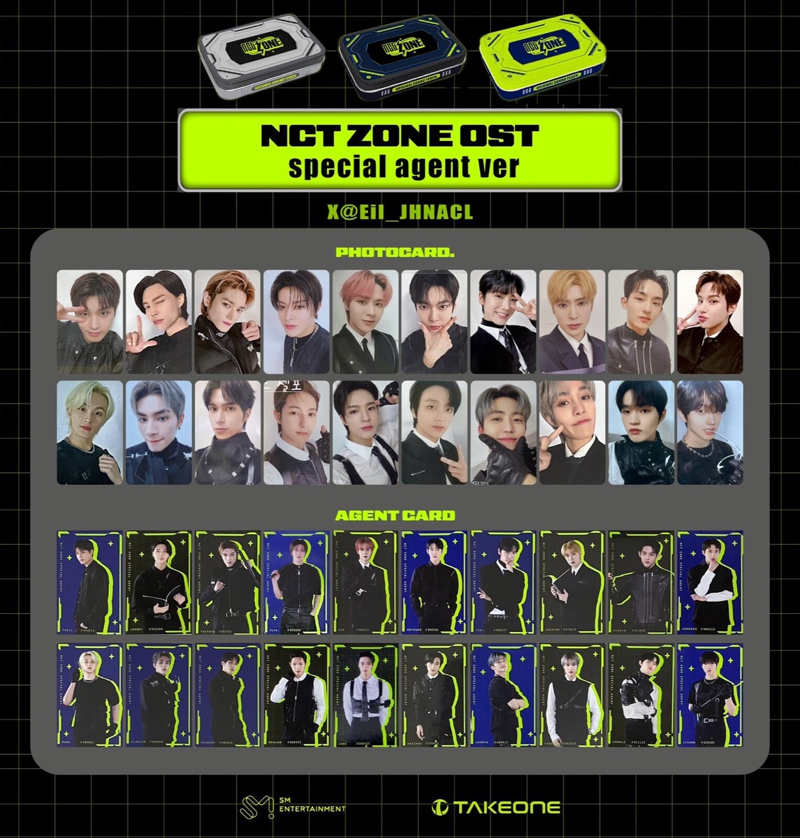 NCT ZONE OST SPECIAL AGENT VER OFFICIAL PHOTOCARD | eBay