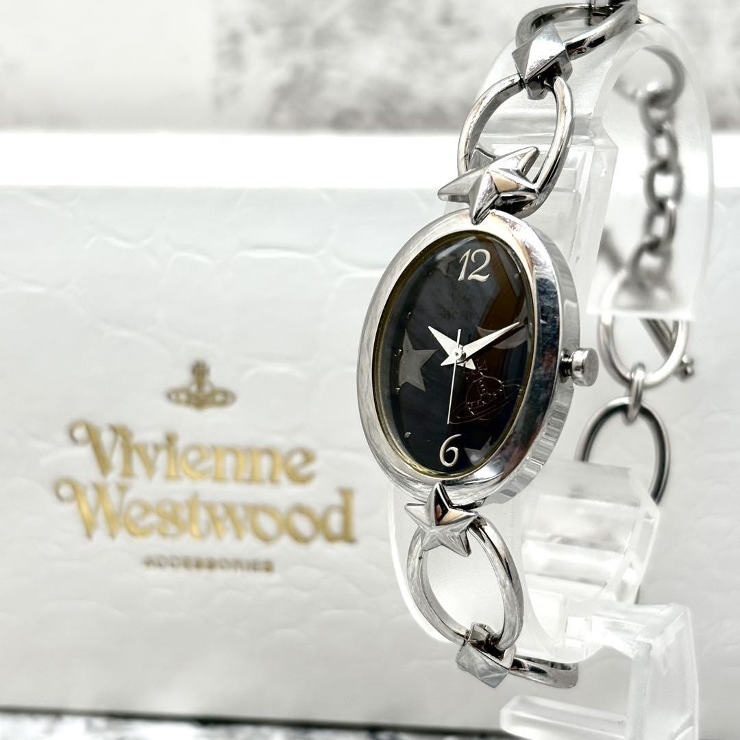 Vivienne Westwood Women's Wristwatch Silver Black VW9056 Used with