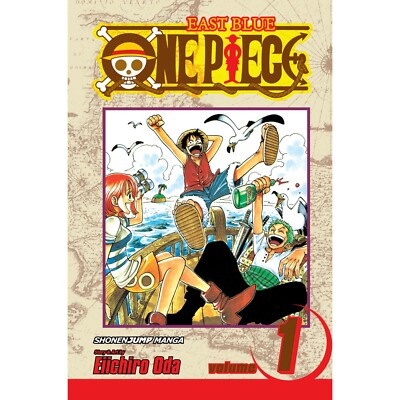 One Piece Manga Set 1 Vol 1-5 East Blue and Baroque Works English