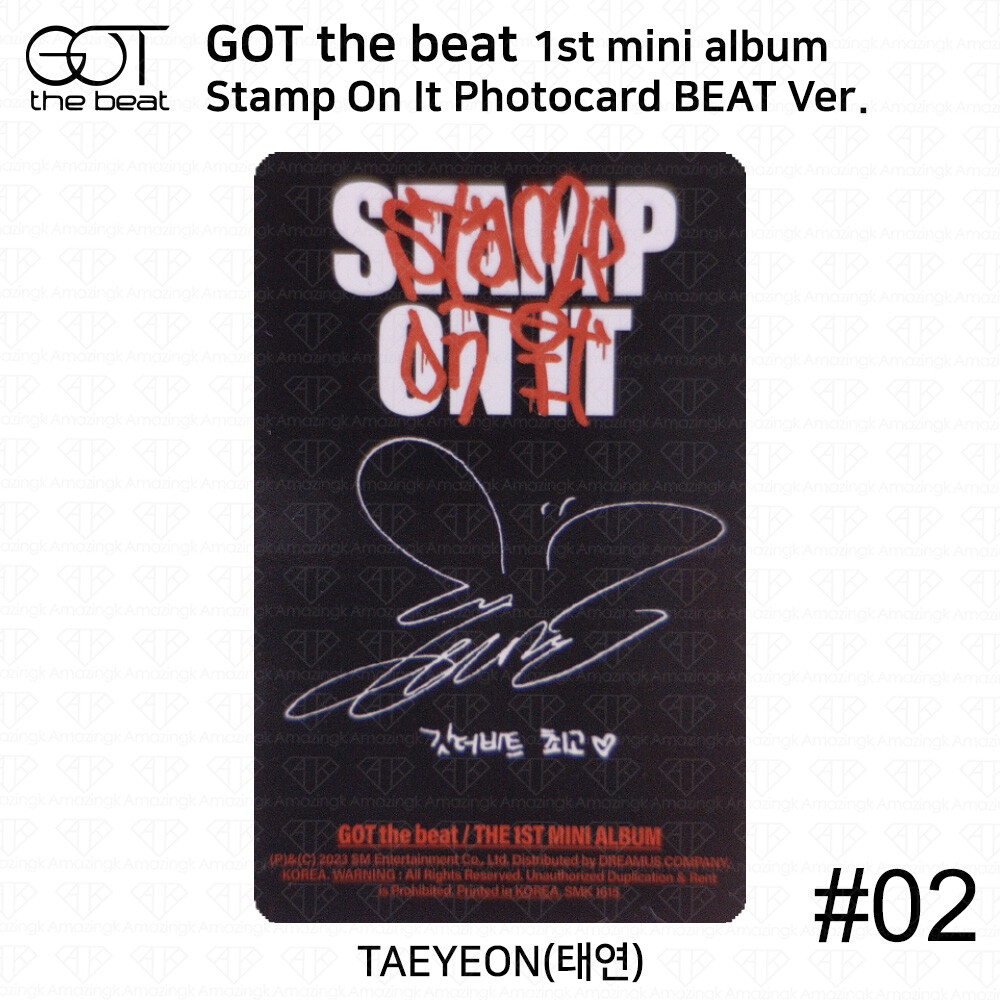 GOT The Beat The 1st Mini Album Stamp On It Official Photocard 2