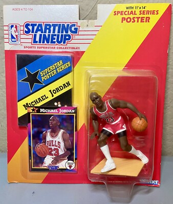1992 Michael Jordan Starting Lineup Action Figure-Basketball Card