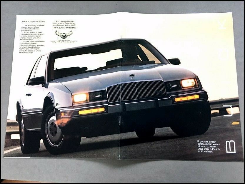 1986 Buick 28-page Brochure Catalog Regal Grand National LeSabre T
