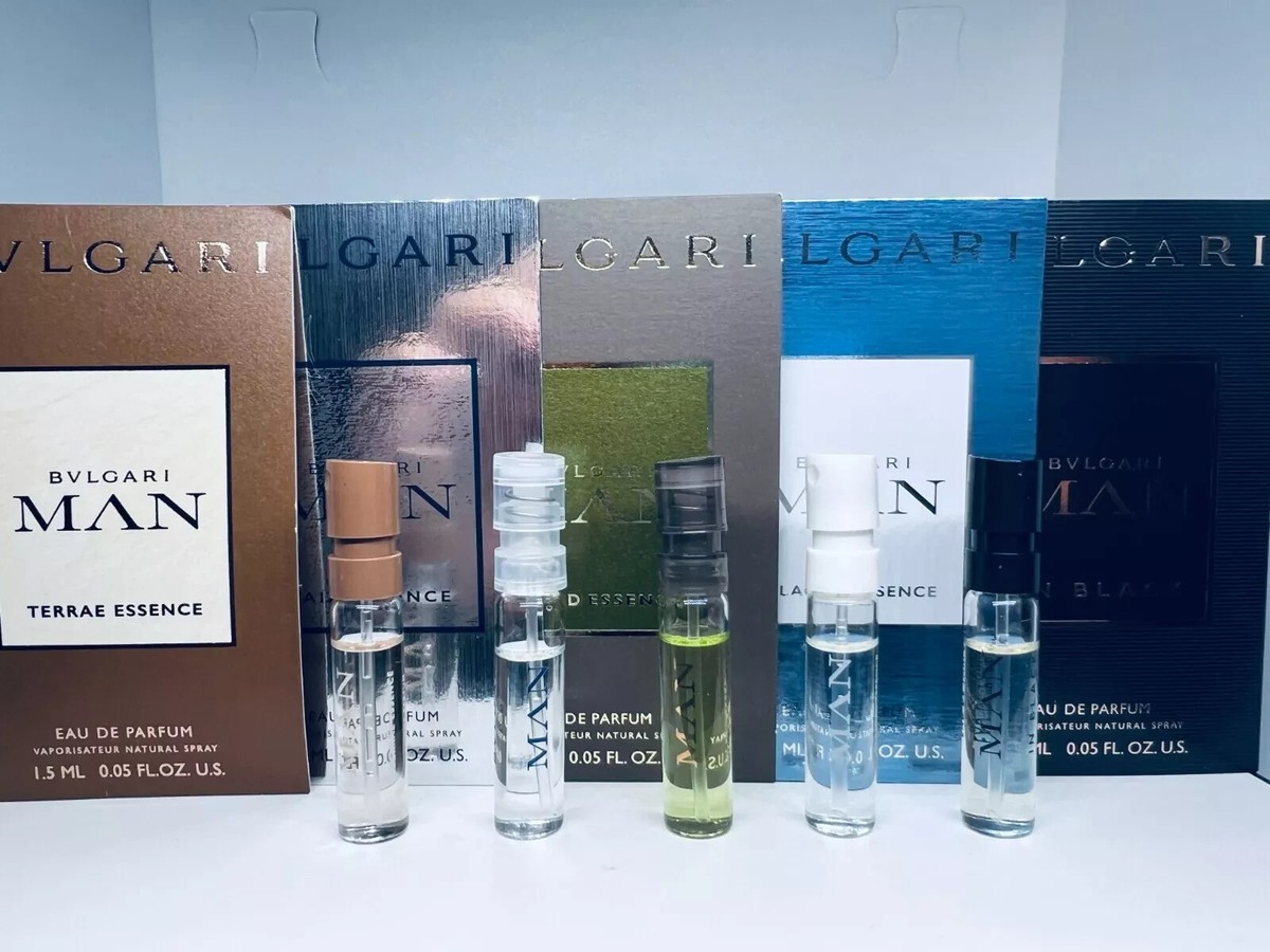 Bvlgari Cologne Collection For Men Sample Spray Vials 5Pc Set | eBay