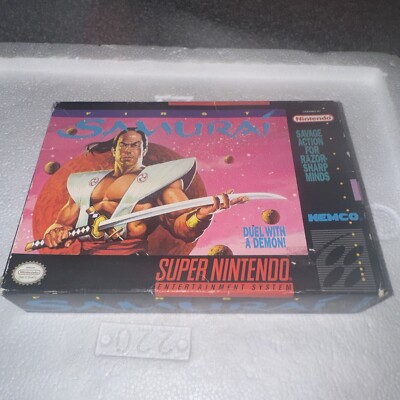 First Samurai (SNES) Super Nintendo CIB Box Complete Kemco 1993