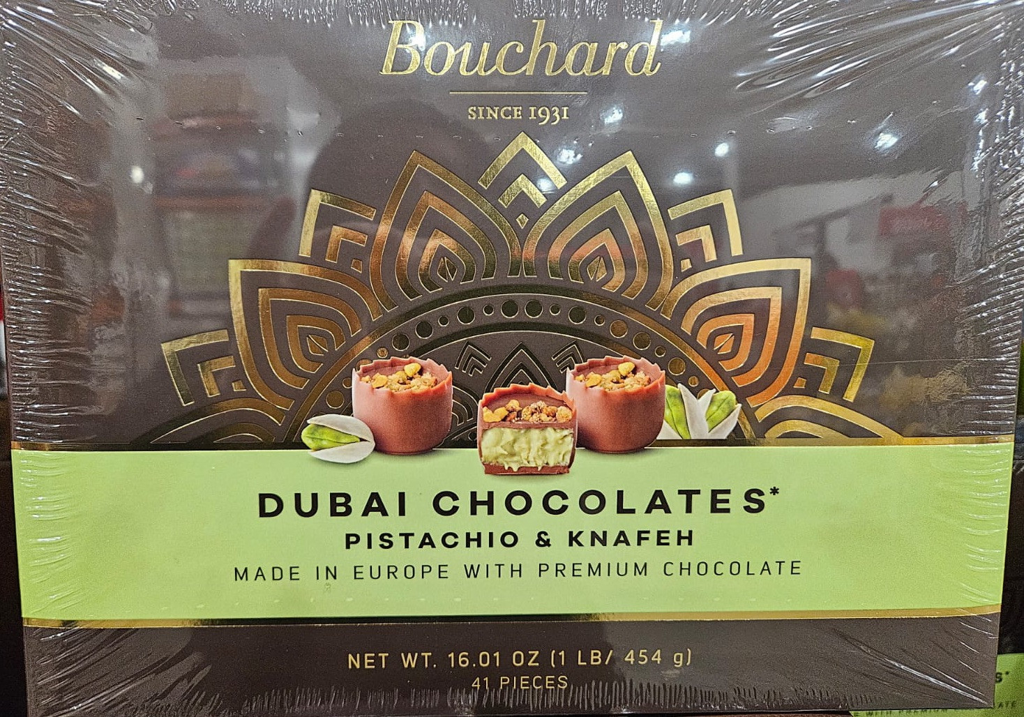 Bouchard Dubai Chocolates Pistachio & Knafeh 16.01 Ounce , 41