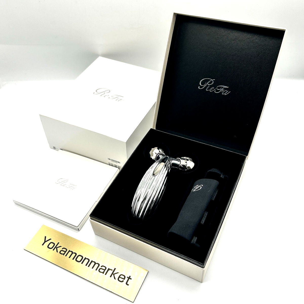 MTG ReFa CARAT RAY RF-PC2019B Platinum Beauty Facial Roller Made