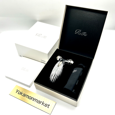 MTG ReFa CARAT RAY RF-PC2019B Platinum Beauty Facial Roller Made