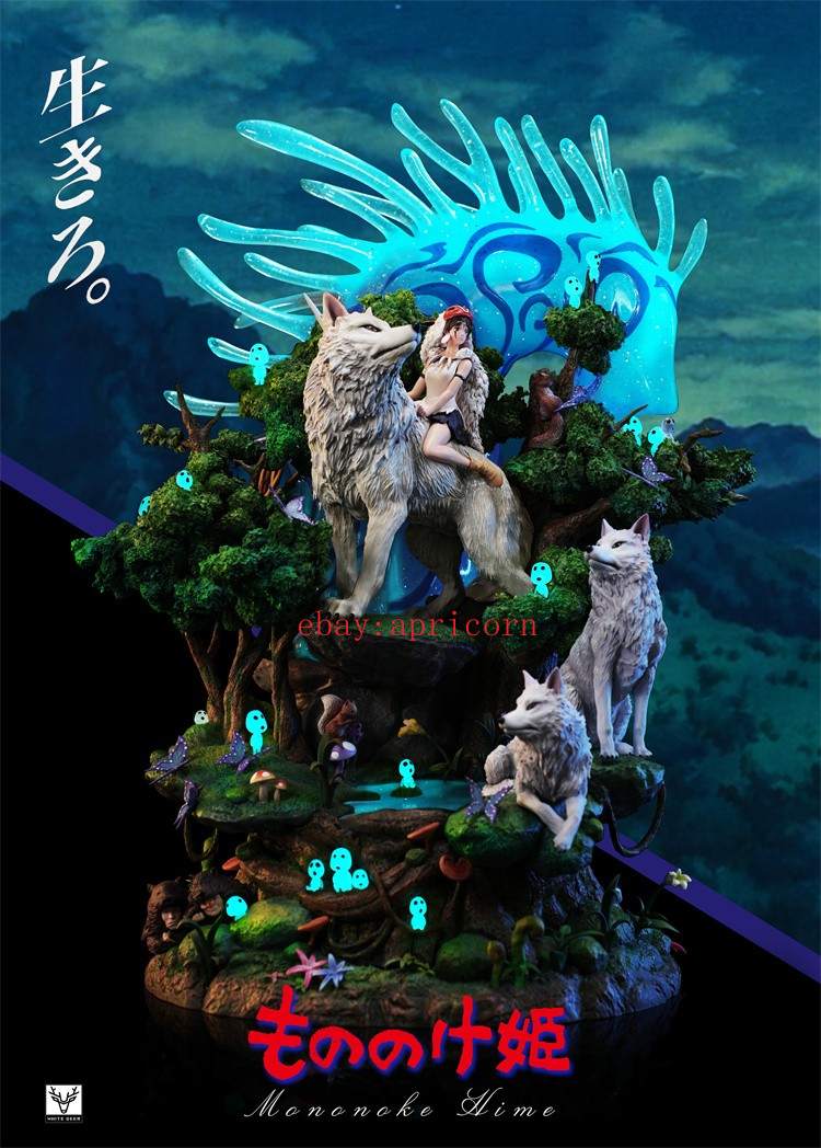 White Deer Studio Mononoke Hime Resin Model Princess Mononoke
