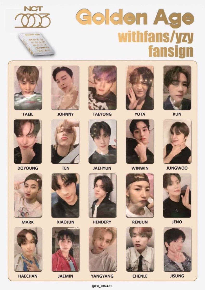 NCT 2023 GOLDEN AGE WITHFANS YZY FANSIGN OFFICIAL PHOTOCARD | eBay