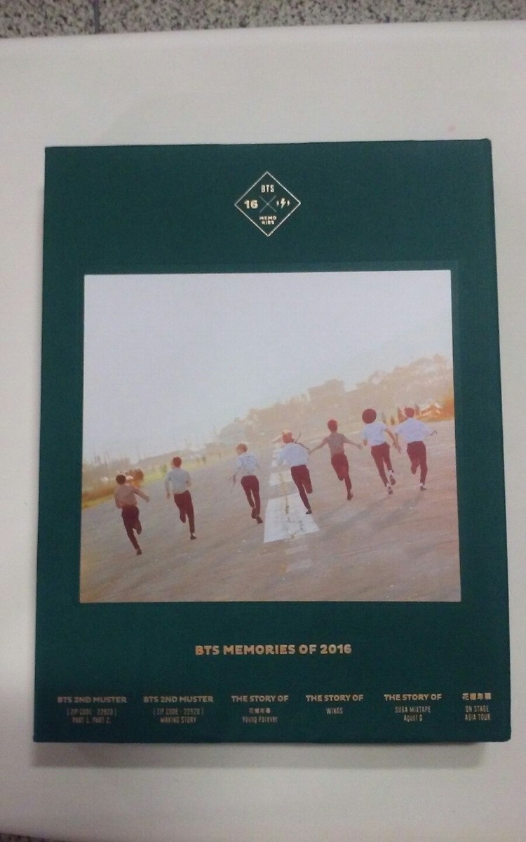 BTS Memories of 2016 DVD 4 Disc Digipak with 188p Photobook + 1