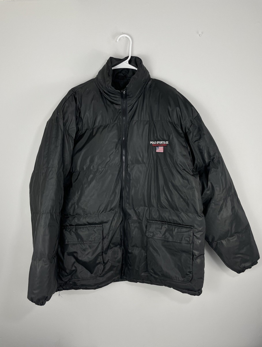 VINTAGE 90s Polo Sport Ralph Lauren Down Puffer Jacket Men's XL