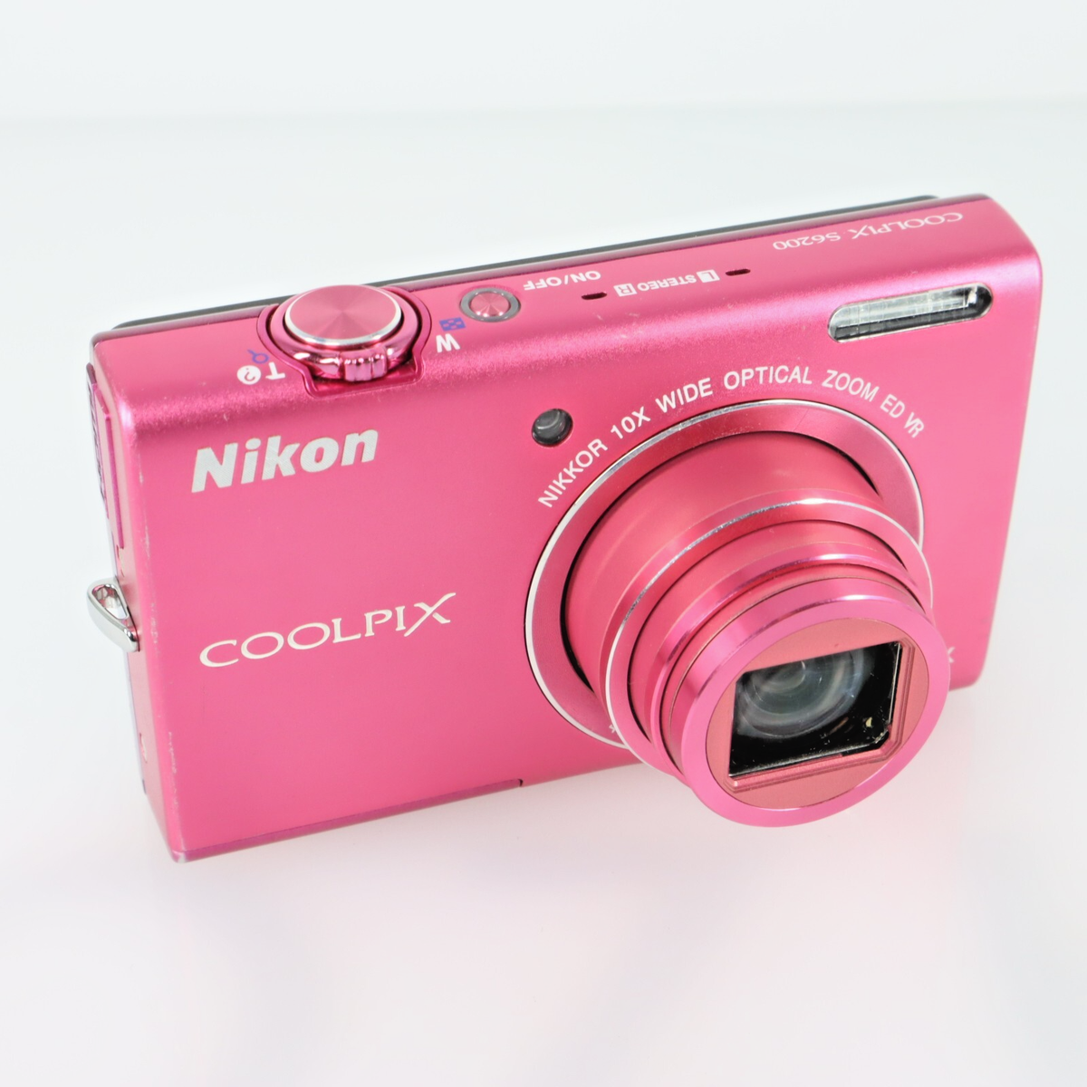 N.Mint】Nikon COOLPIX S6200 Pink 16MP 10x Zoom Compact Digital