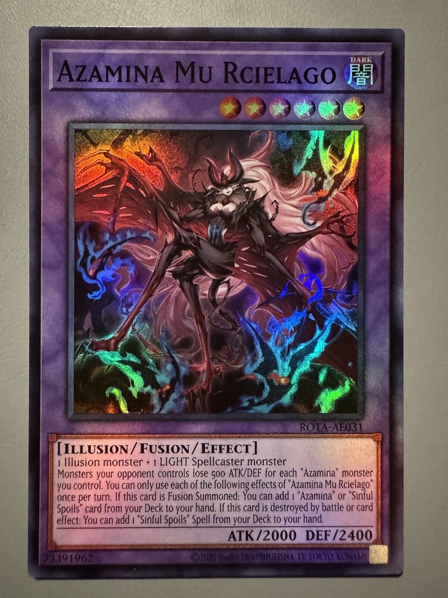 YUGIOH AZAMINA MU RCIELAGO ASIA ENGLISH EDITION ROTA-AE031 SUPER