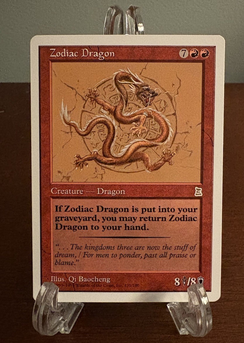 MTG Zodiac Dragon English Portal Three Kingdoms NM Magic the