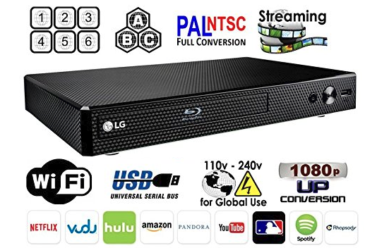 New LG BP350 REGION FREE BLU-RAY DVD PLAYER ZONE A B C DVD 0-8 USB