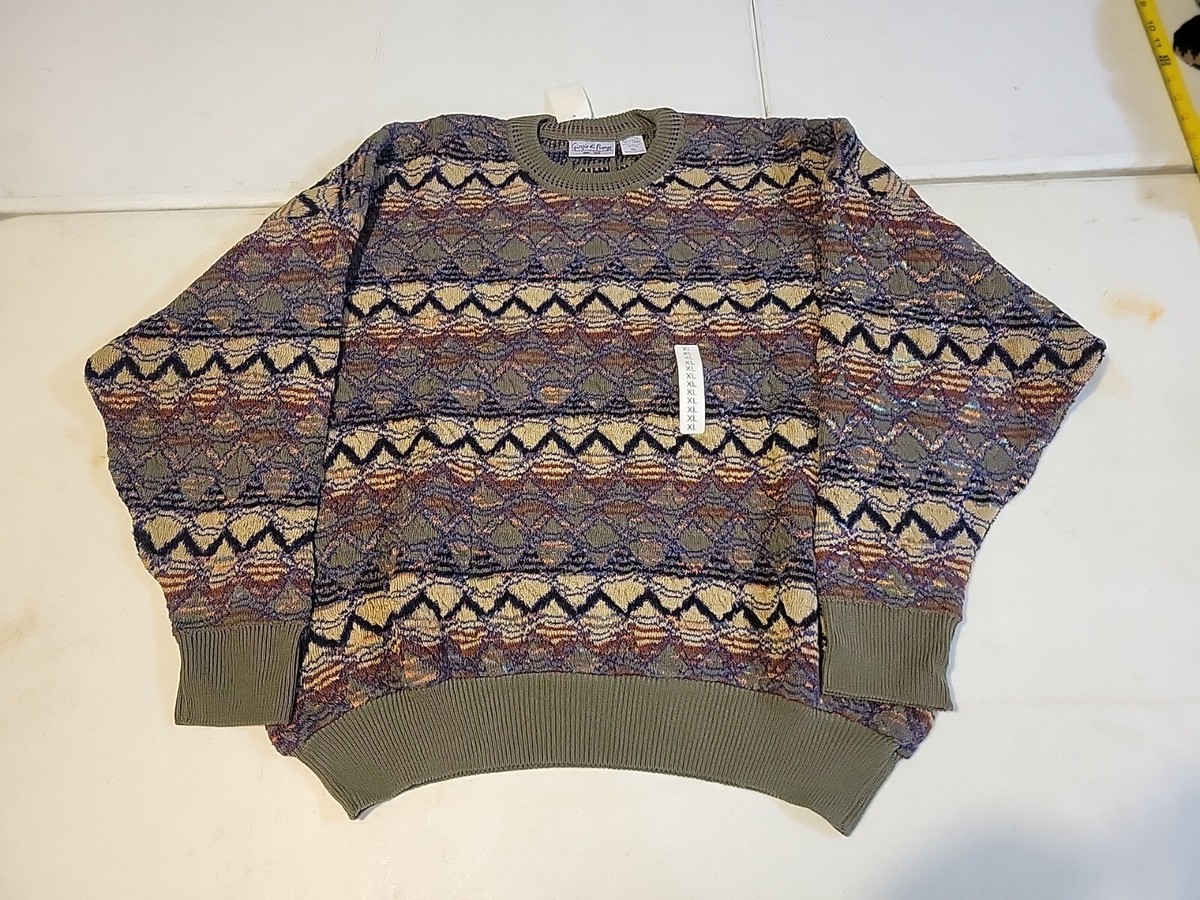 Vintage Giorgio di Firenze Sweater Coogi Style 3D Textured