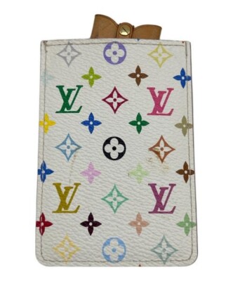 LOUIS VUITTON White Multicolor LV M92651 MIRROR TAKASHI MURAKAMI
