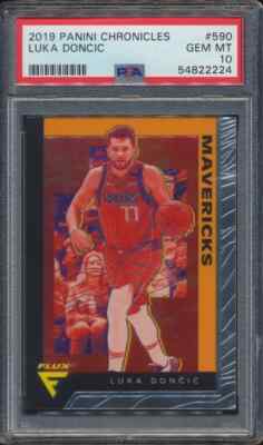 2019 Panini Chronicles Flux Luka Doncic #590 Dallas Mavericks PSA